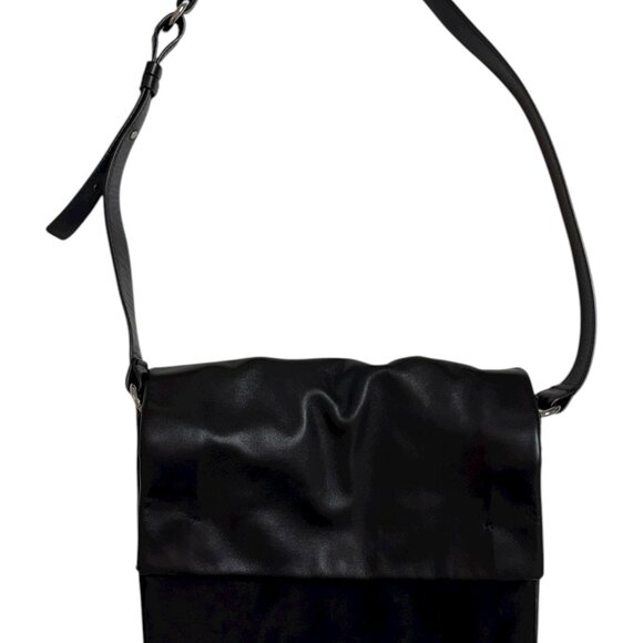 & Other Stories Black Leather Crossbody Bag - Picture 1 of 3
